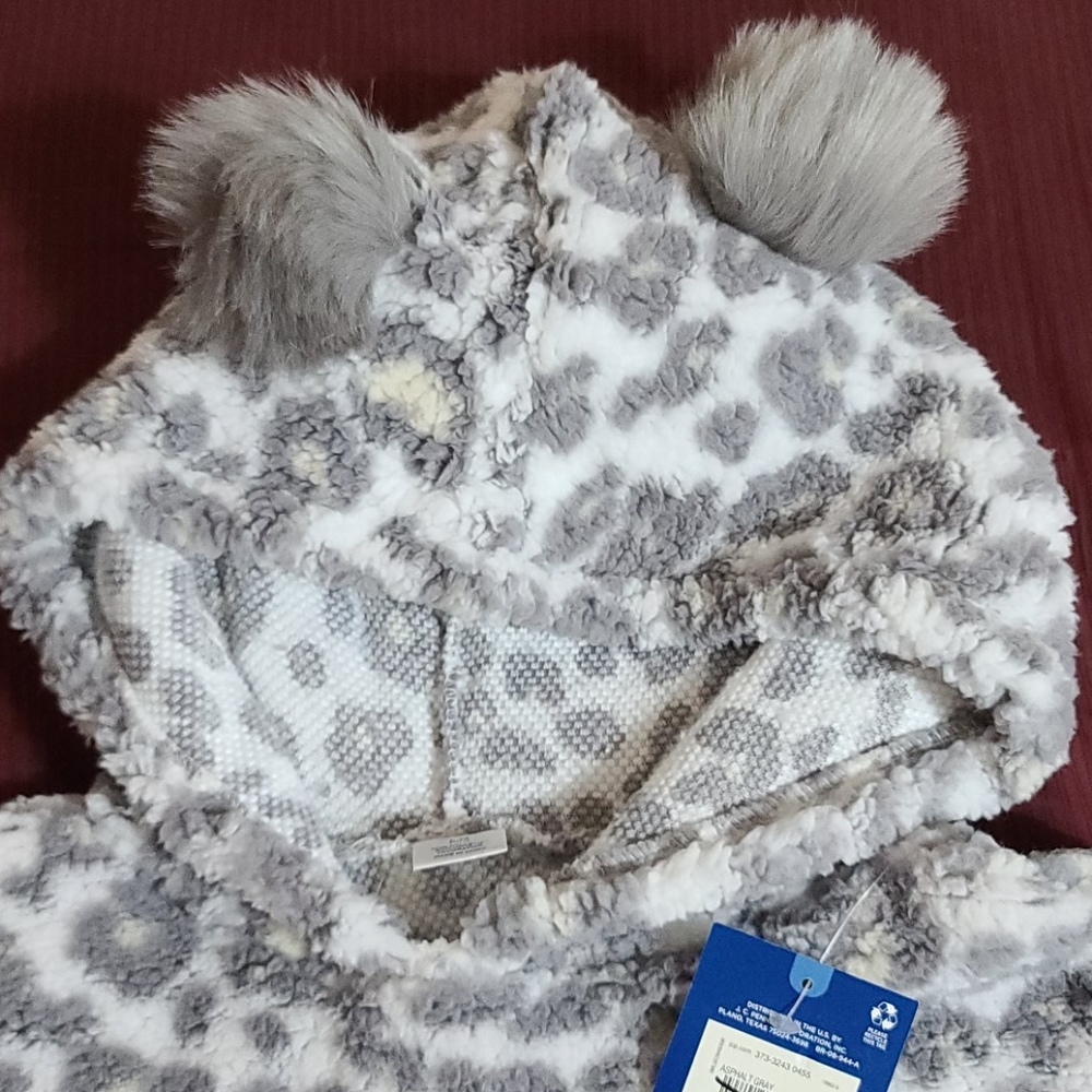 Arizona Cozy Hoodie w/Pom Pom Ears Girls Large 14 - Picture 2 of 5